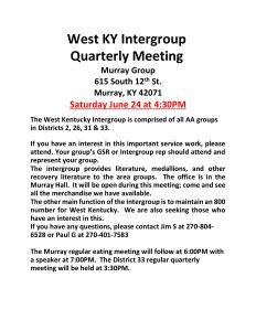 West KY Intergroup Meeting @ Murray AA