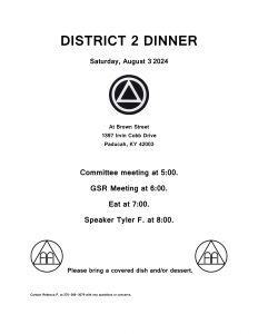 District 2 Dinner @ Brown Street Club
